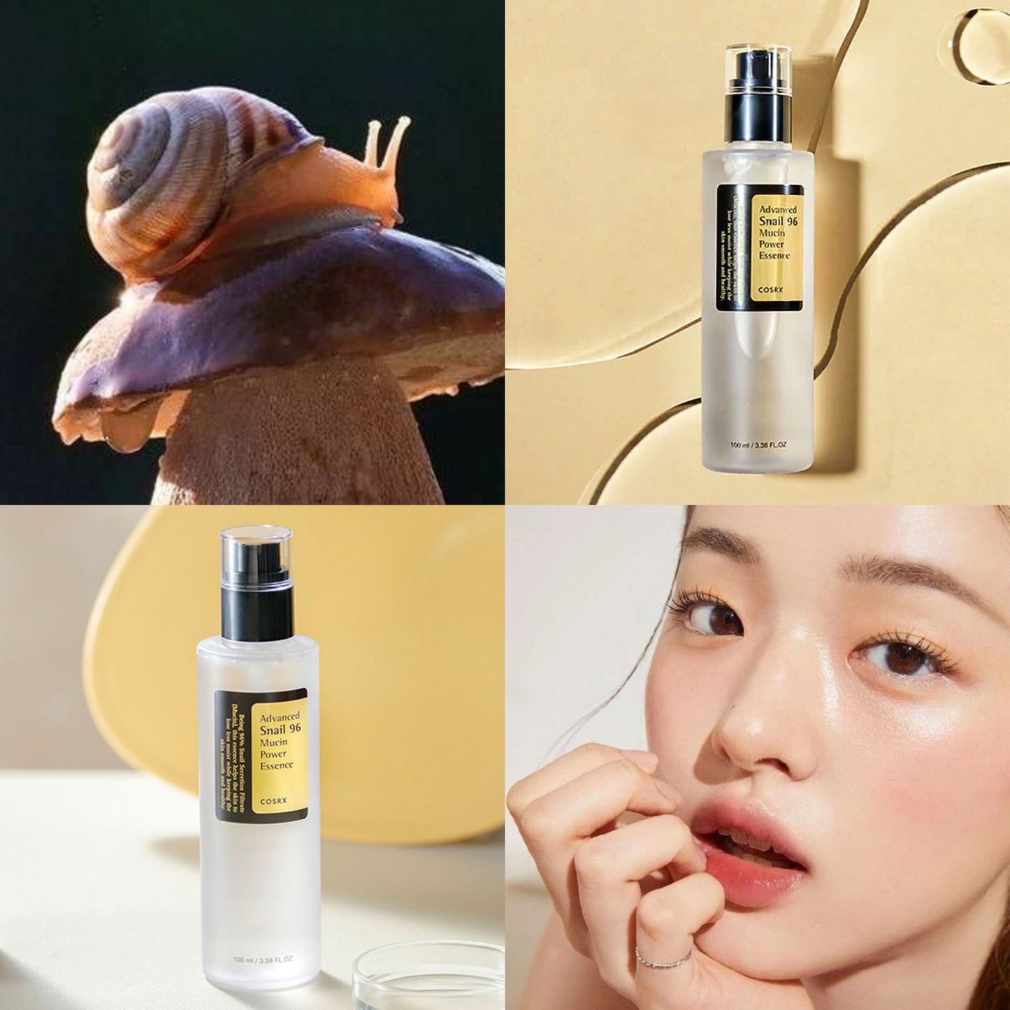 Cosrx Snail 96 Mucin Power Essence🔆 مصل الحلزون للبشرة الزجاجية وتوحيد لون البشرة وتجديد الخلايا