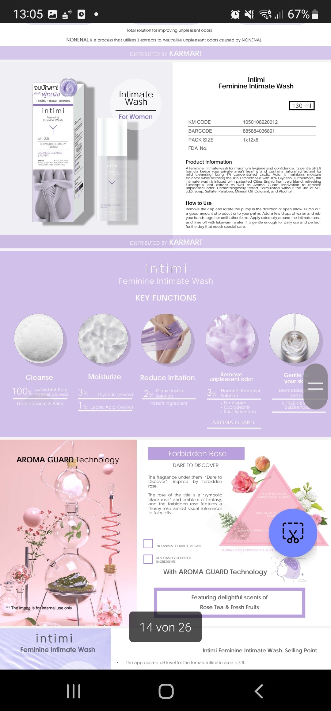 Intimi Feminine intimate wash