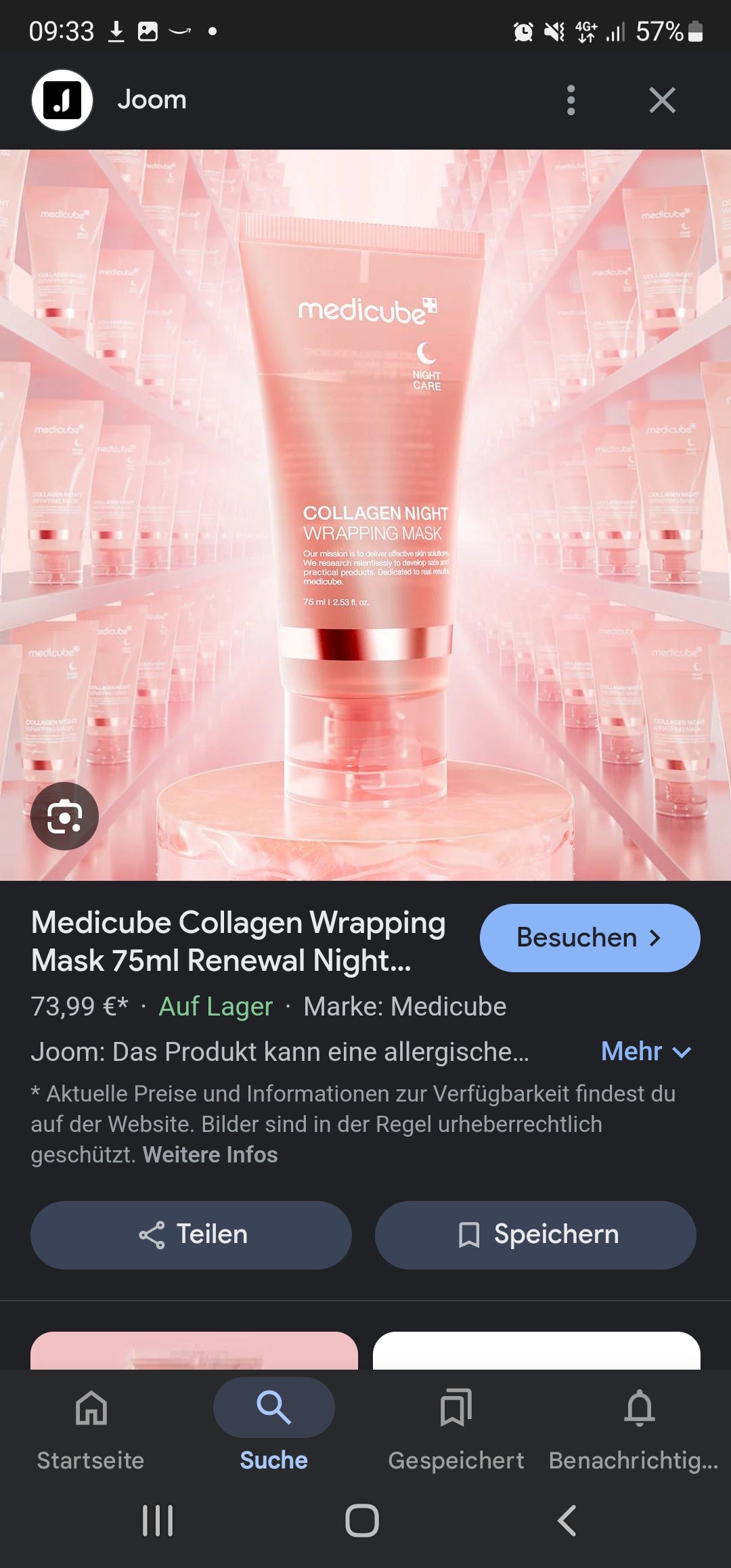 Medicube Kollegen night mask