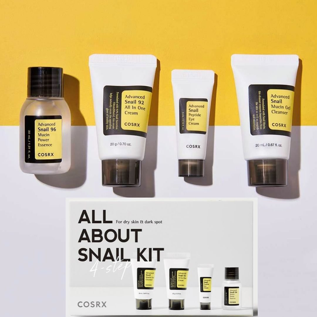 Cosrx all Cosrx - all about snail kit 💛مجموعة الحلزون لمعجزة