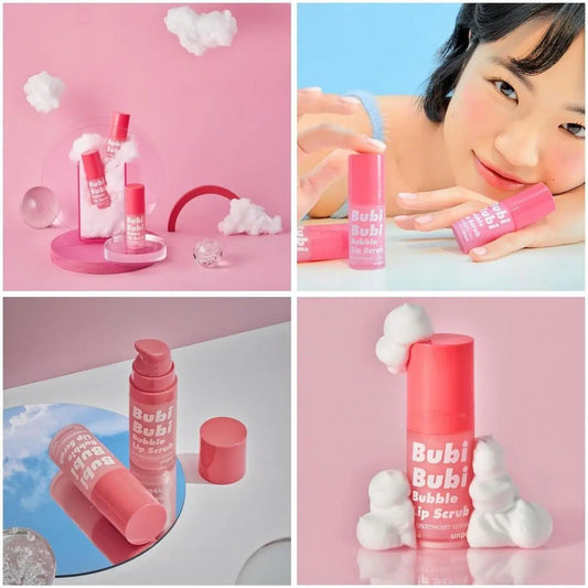 Unpa Bubi Bubi lip Peeling 🎀💗مقشر الفوار الكوري لشفاه وردية