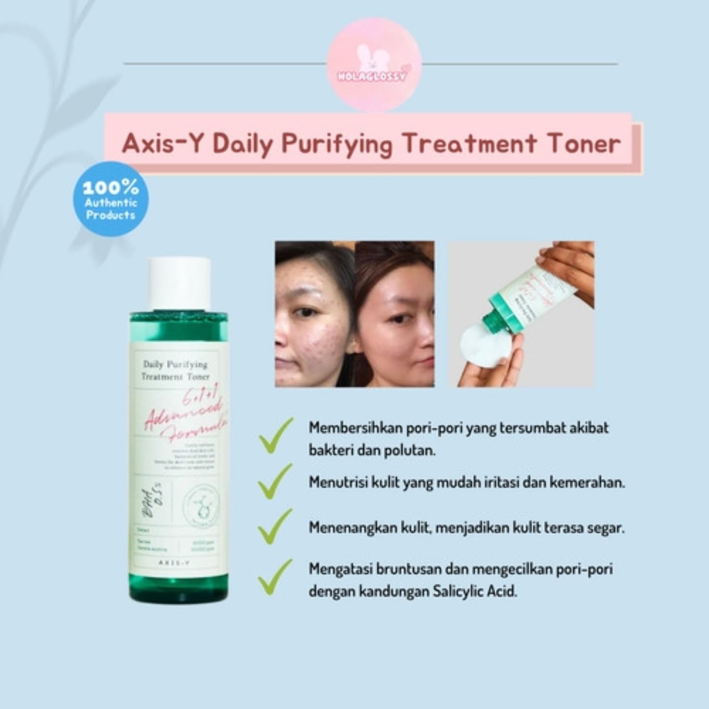 Axis-y Daily Purifying Treatment Toner 🍀💫
تونر البثور المركز والرؤوس السوداء والمسام الواسع