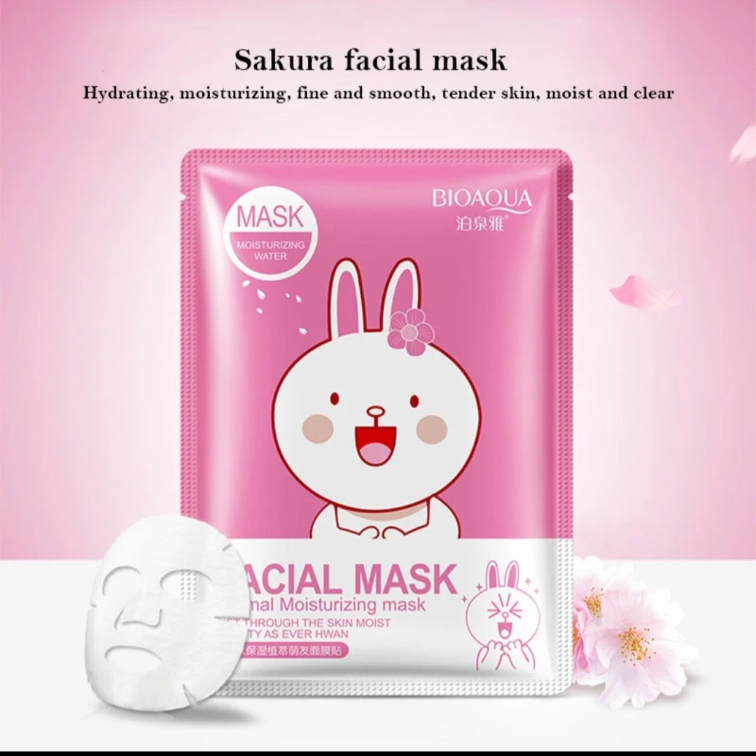 ماسكات الترطيب بالفواكه🍓🍑🥭🍋Animal moisturizing Face Mask